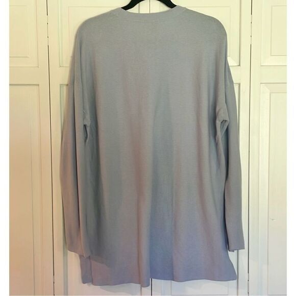 Eileen Fisher cotton silk blend crewneck tunic sweater M - Picture 4 of 10